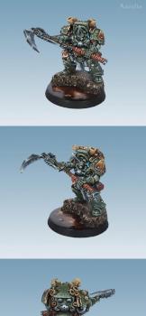 Chaos Marines Nurgle Herald Typhus by aurelio
