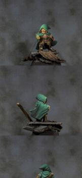 Tharttus, Halfling Thief by jaime de garnica