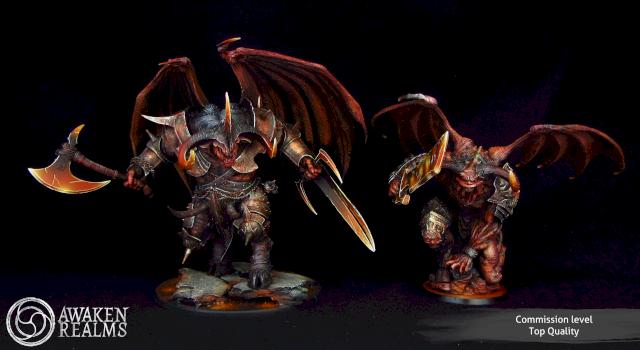 Krull and Greater War Demon by Awaken Realms