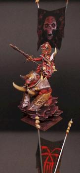 Chaos Khorne Lord on Deamonic Mount by slawek