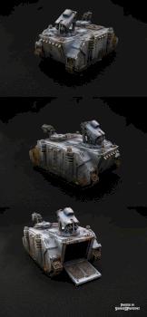 Space Wolves Odin's Razorback by SavageDPainting