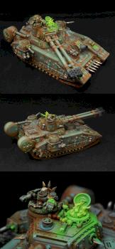 Chaos Nurgle Baneblade / Plaguereaper by LuckyNo.5