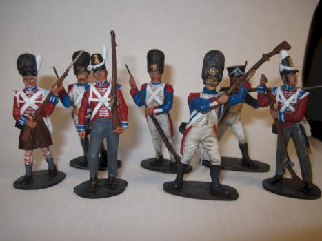 French and British Waterloo soldiers 1815 by Sanper