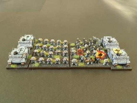 Epic scale Ragnar Blackmane and Great Company by dobbsy