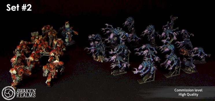 Space Hulk - full set painted by Awaken Realms