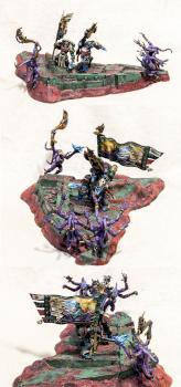 Space Marines vs Demons dioram by Manveru