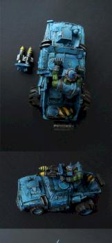 war buggy fighter truck Orc ork vechicle unique painted by turbo