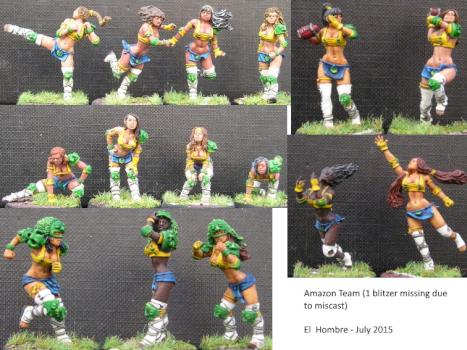 BloodBowl Amazon Team by El Hombre