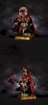 Khorne Exalted Hero with Axe and Shield by tousgeo