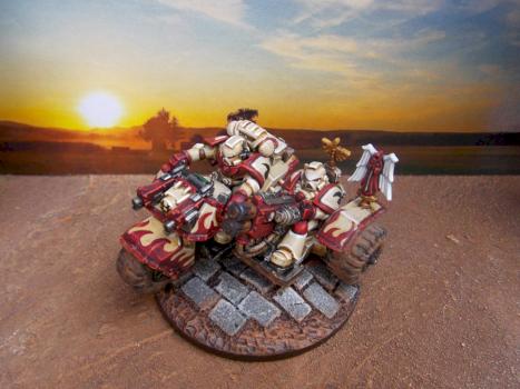 Space Marines Attack Bike by neojarlaxe