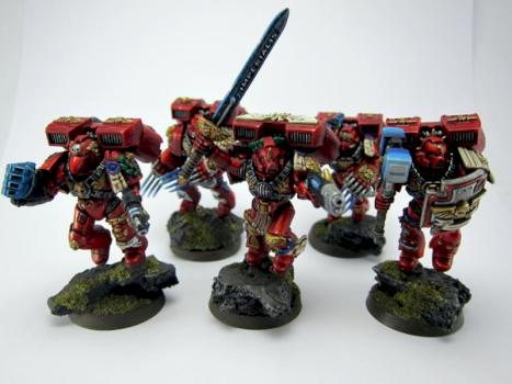 Blood Angels Vanguard Veteran Squad by BlueDorian