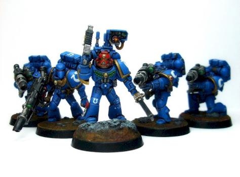 Ultramarines Devastator squad by Tevet