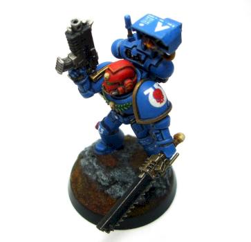 Ultramarines Devastator squad sergeant by Tevet