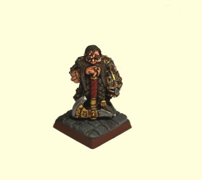 Warhammer Dwarf with Great Weapon by warcry studio