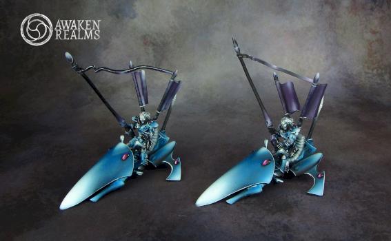 Eldar Autarchs on Jetbikes by Awaken Realms