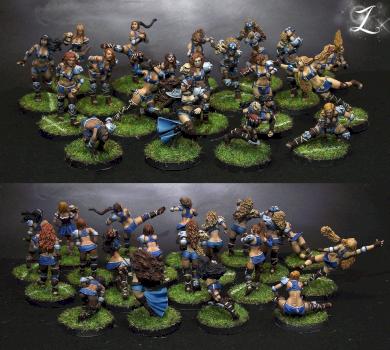 Blood Bowl Amazon Team by Lirieleth