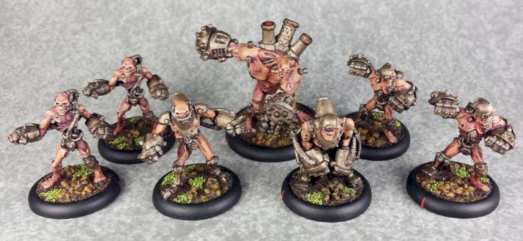Mechanithralls with Brute Thrall, Cryx Unit by 8CDC