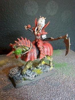 Vampire lord (female) on zombie horse by blackrooster