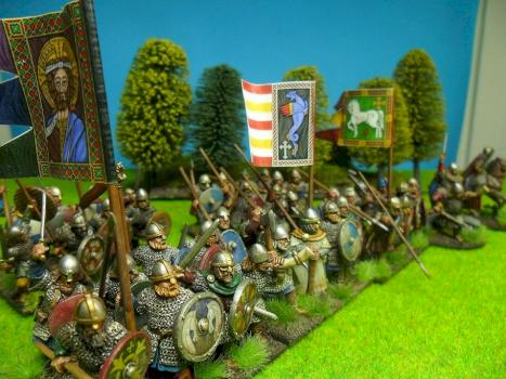 28mm Anglo-Saxon - Anglo-Dane Warband by avalonindustries2040