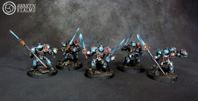 Grey Knights Mordrak's ghostly terminator retinue by Awaken Realms
