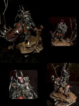 Khorne lord on Juggernaut by LazyPainter