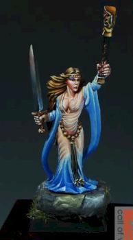 Bretonnian Damsel with Sword by EricChan1981