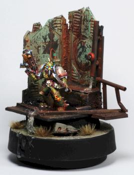 Nurgle Plague Marine by Beelzebrush