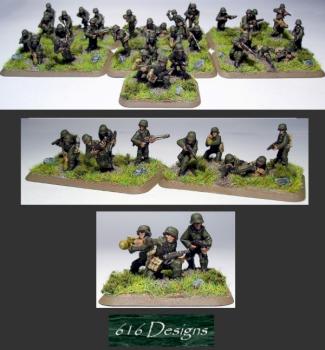 Flames of war German Sturmkompanie MG team. by E616