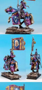 Warhammer Bretonnian Lord with Standard by rene