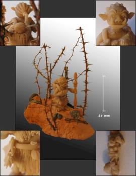 Female Orc Druid - 54mm by Greyscalecolours