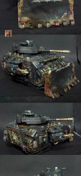 Black Legion Chaos Space Marines Predator Tank by jarhead