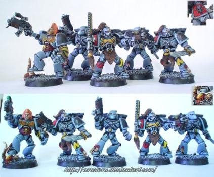 Space Wolves Grey Hunters by Zuzu