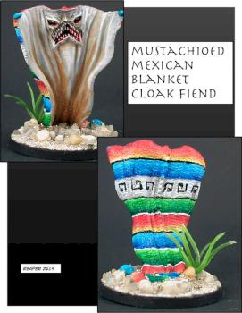 Mexican blanket cloak beast by ALizardInCrimson