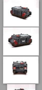 Blood Angels Rhino Transport Tank by The_Iron_Painter
