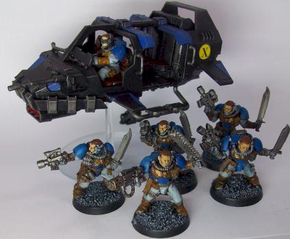 Land Speeder Storm Ultramarines by Mysticaria