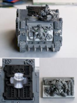 Slaanesh Emperors Children Rhino WIP by LuckyNo.5