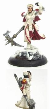 Kommander Sorscha Khador Warcaster by estro pajo