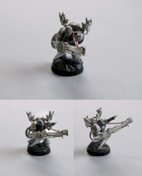Slaanesh Emperors Children Marine w/Blastmaster WIP by LuckyNo.5