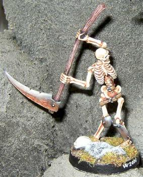 Skeleton with Scythe by Daya