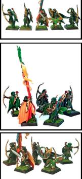 Wood Elf Scouts with Banner of Zenith by SurtR