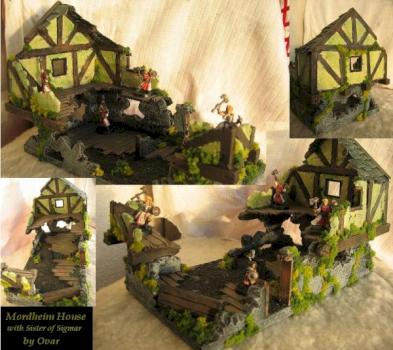 Mordheim house with Sisters of Sigmar by Ovar