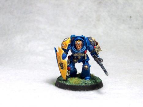 Imperial Fist Librarian in Terminator Armor by Prodigalson