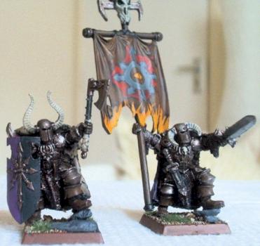 Chaos Lord and Army Standard by corus