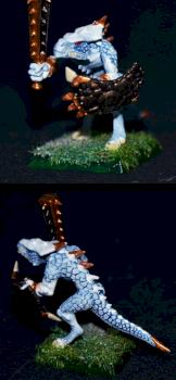 Lizardmen Saurus Warrior by Alison Coates