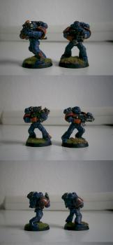 Warhammer 40K Space Marines - Crimson Fists by Chigiz