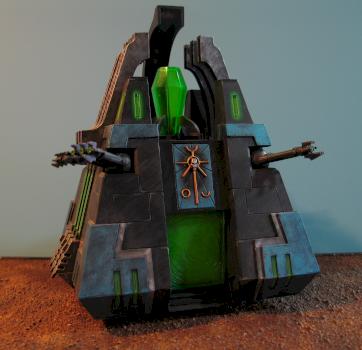 Necron Monolith by Jodokast