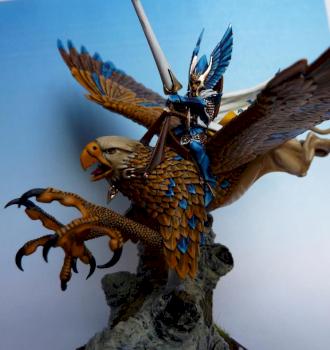 High Elves Prince on Griff by skumbumber