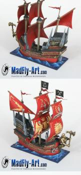 Dreadfleet Ship The Heldenhammer by MadFlyArtStudio