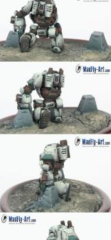 Death Guard Contemptor Dreadnought (Closeups) by MadFlyArtStudio