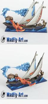 Dreadfleet Ship The Flaming Scimitar by MadFlyArtStudio